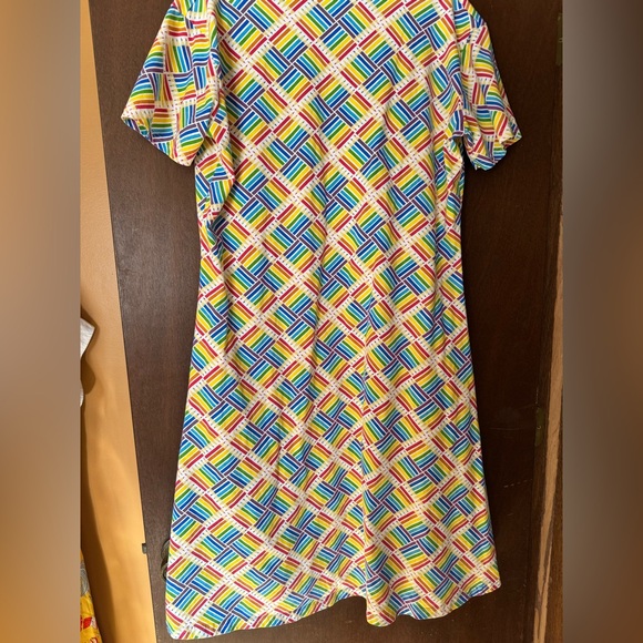 SVAHA Rainbow Colored Pencils Short Sleeved A-Line dress with pockets size 2x - Picture 2 of 4